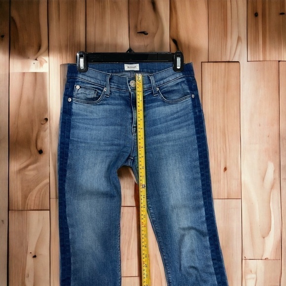 HUDSON Jeans Tuxedo Stripe Tilda Crop Raw Hem Jeans Women’s Size 26 - Picture 11 of 12